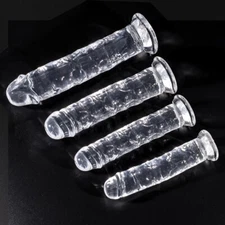 JELLY DILDO SUCTION CUP DONG - 5/6/7/8/9 INCH REALISTIC WATERPROOF SEX TOYS