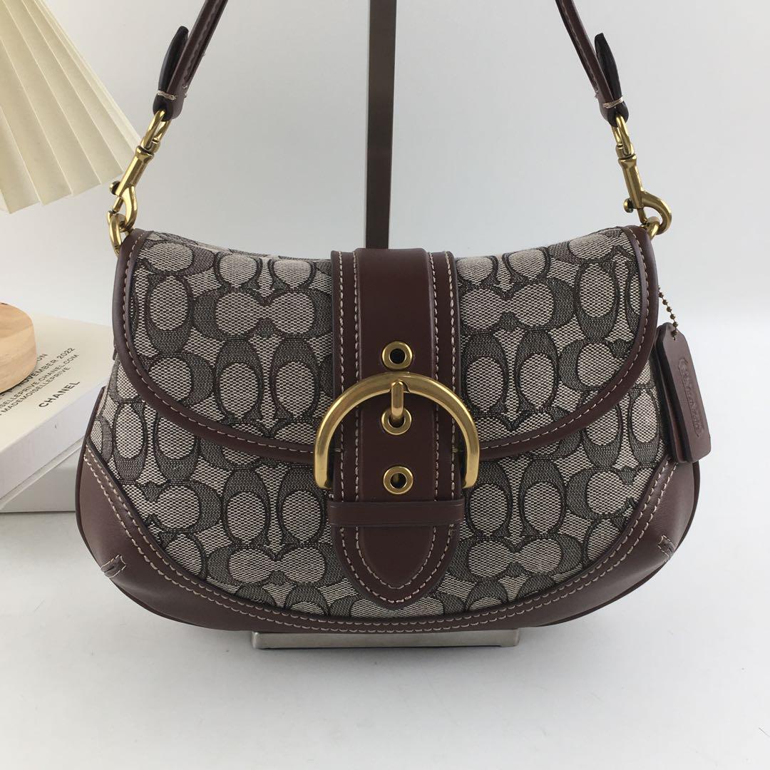 Coach Soho Signature Jacquard top handle shoulder bag CJ814 Coach Soho Signature Jacquard top handle shoulder bag CJ814