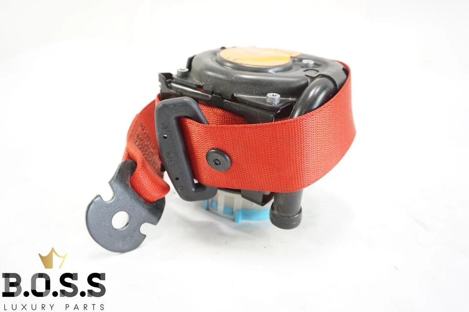 14-19 W117 X156 MERCEDES CLASE CLA GLA CINTURÓN DE SEGURIDAD DELANTERO DERECHO ROJO OEM Foto 3 de 4