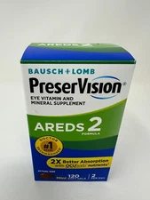 Bausch & Lomb PreserVision AREDS 2 Vitamin & Mineral Supplement 120 Soft Gels