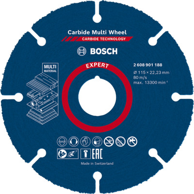 New Genuine Bosch 2608901188 EXPERT Carbide Multi Wheel Cutting Discs For small