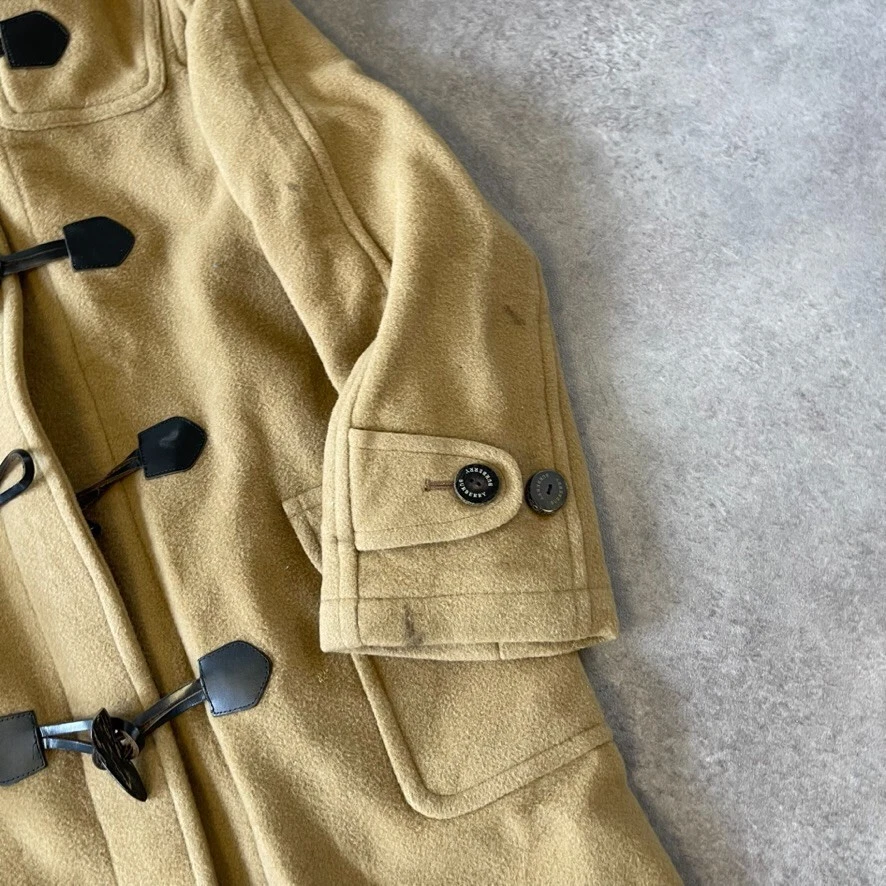 Burberry London Duffle Coat Kids 14 Vintage Nova Check Wool Coat, Tan Brown - Image 4 of 4