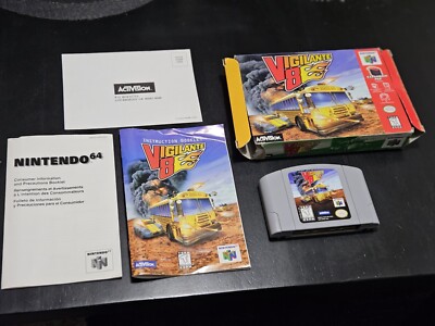 Vigilante 8 (Nintendo 64, 1999) AUTHENTIC! COMPLETE! TESTED! REGISTRATION!