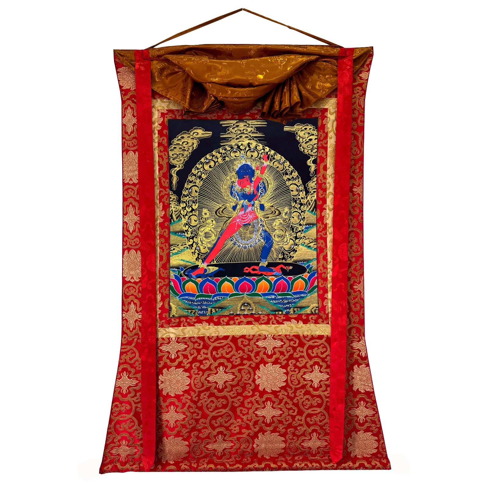 Chakrasamvara Thangka Painting, Handmade Sacred Tibetan Art for Meditation, Yoga