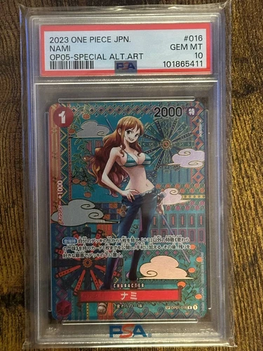 PSA 10 Nami (SP) OP01-016 Awakening of the New Era Foil Japanese