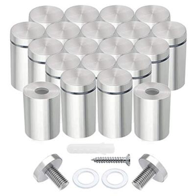 Stainless Steel Standoff Screws 20Pcs 1/2 x 1 Inch Wall Standoff Sign Holders...