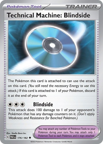 1x Technical Machine: Blindside (#176/182) - NM Eng Pokemon - SV04