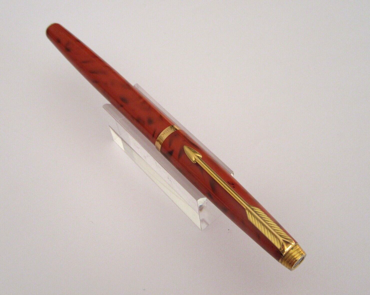 Stylo Roller Parker Prestige 35 En Laque Jasper Red - Modèle Rare N360 - Occasion