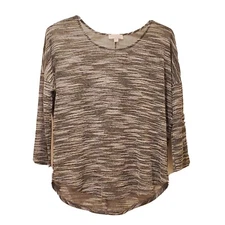Olive and Oak Top Women's Size XL Sheer Pullover Gray Polyester Blend VGUC