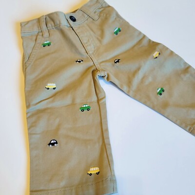 Gymboree Boys 6-12 mo Auto Baby Car Khaki Pants NWT 