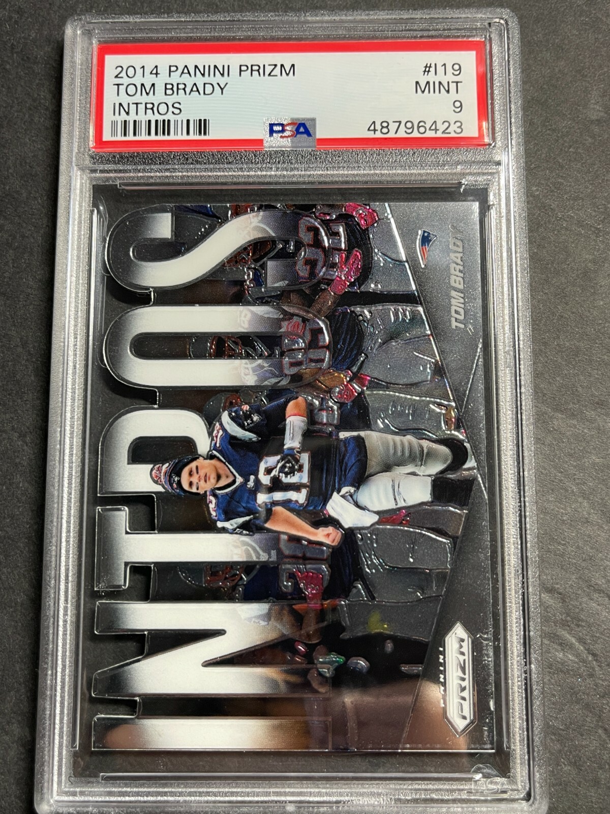 2014 PANINI PRIZM Tom Brady New England Patriots intros Prizm   PSA 9