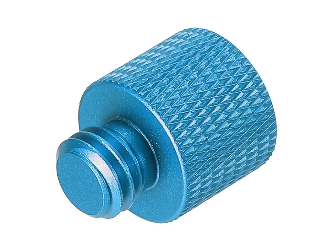 1/4"" Female To 3/8"" Male Blue Screw Camera Tripod Thread Adapter - UK STOCK