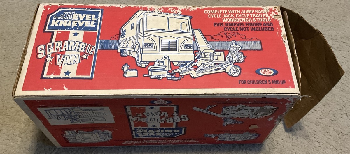 Ideal Evel Knievel Scramble Van & Accessories 1973 | eBay