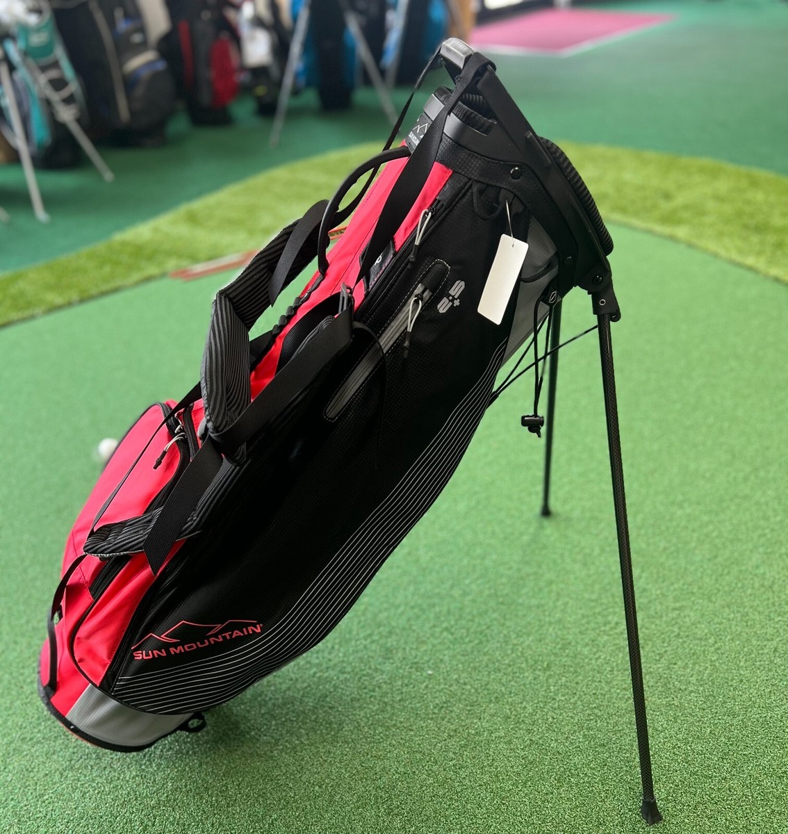 2023 SUN MOUNTAIN 2.5+ WOMENS STAND GOLF BAG CADET/CORAL