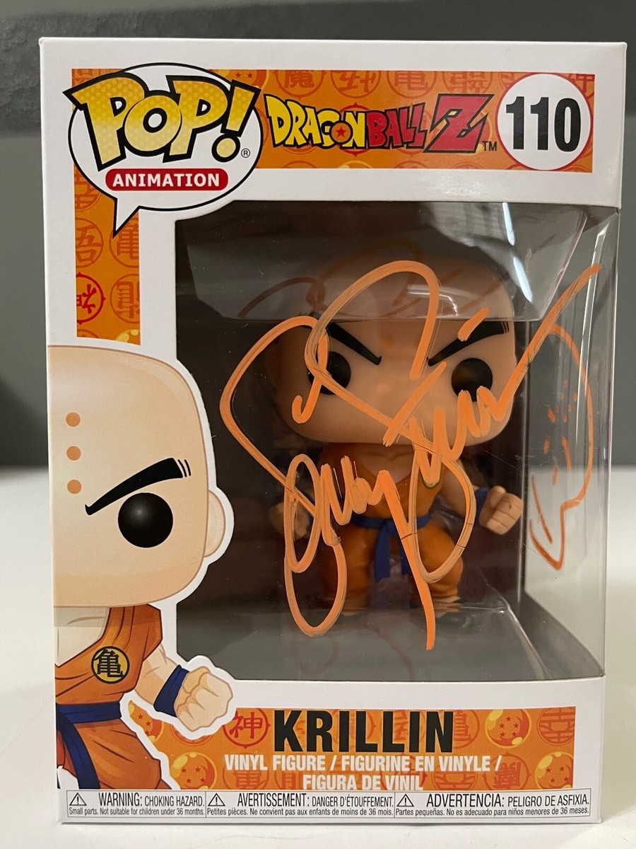 SONNY STRAIT SIGNED KRILLIN FUNKO POP DRAGON BALL Z VEGETA GOKU