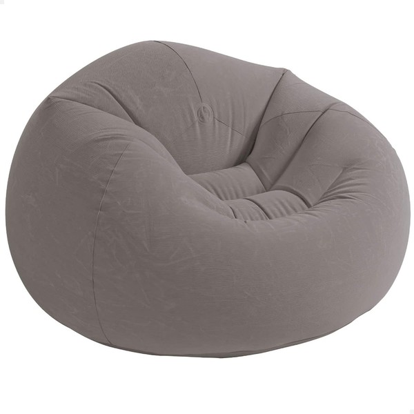 Intex Sessel Sitzsack Sitzkissen Aufblasbar Grau 107X104X69Cm Luftsessel Sitz-image