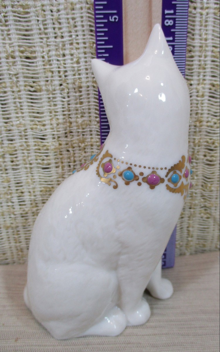 Lenox China Jewels Collection Sitting Cat Figurine Made In USA