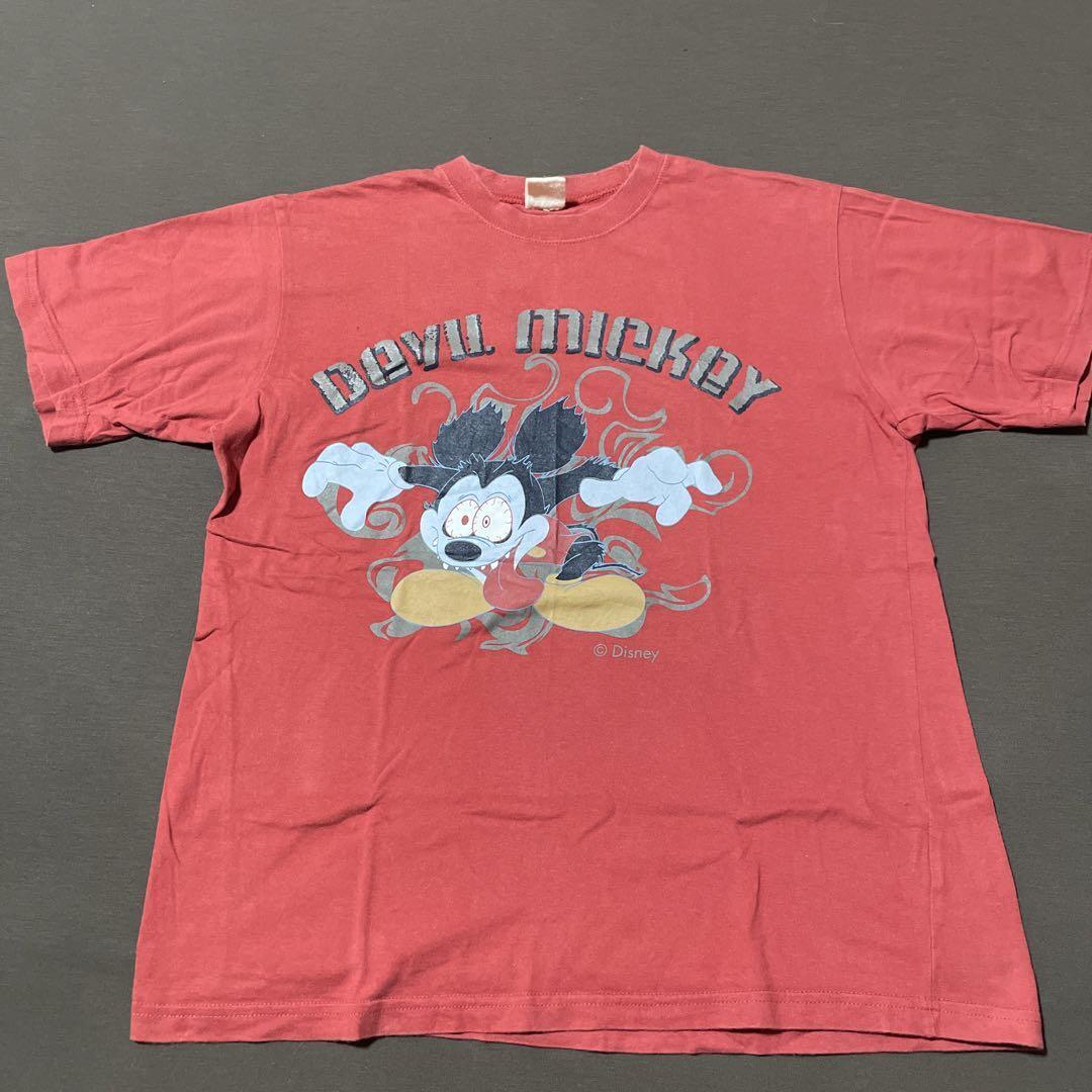 Disney Mickey Mouse RUNAWAY BRAIN Vintage T-shirt Red Size M Disney Mickey Mouse RUNAWAY BRAIN Vintage T-shirt Red Size M