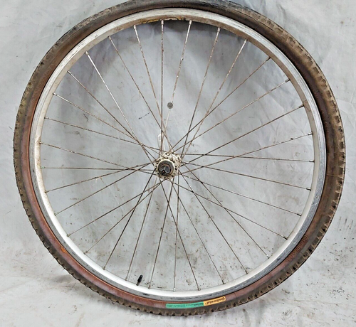 Weinmann ZAC Front 26" MTB Wheel Silver Shimano Alivio HB-MC12 PV QR USA Shipper - Picture 1 of 13