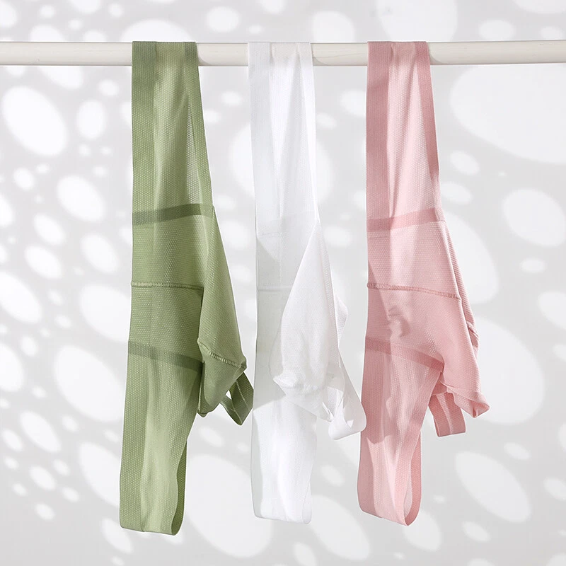 Men's  Ice Silk Sexy Thongs Underwear Soft Transparent Breathable T-back M-2XL - Image 2 of 4