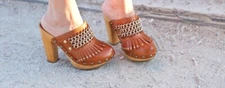 Leather mules & clogs Ash Brown size 37 EU in Leather