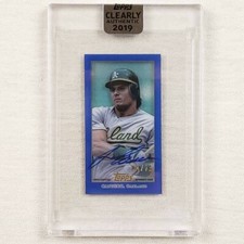2019 Topps Clearly Authentic T206 Jose Canseco Blue Auto /25 #TA-JC