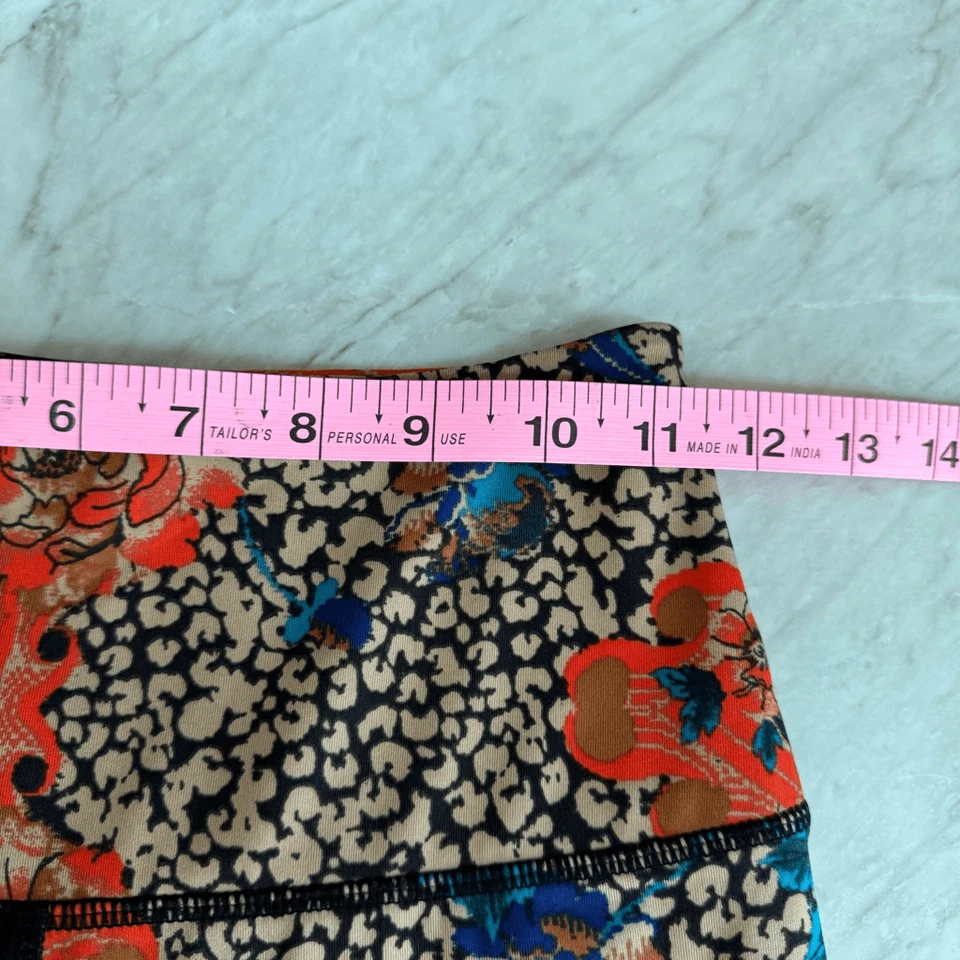 Free People Movement Multicolor floral Elastic Waist Jeggings Leggings Size XS - Image 4 of 4