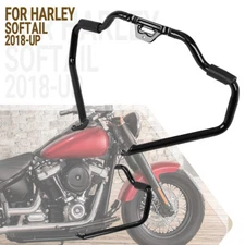 Highway Engine Guard Crash Bar For Harley Softail Street Bob 2018-2024 Black US