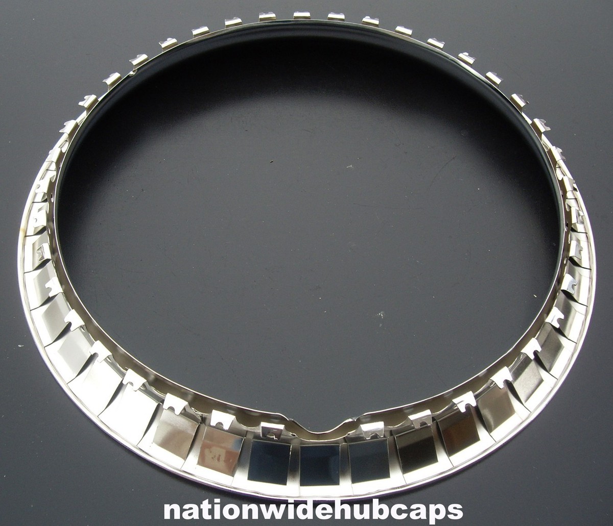 Set Of 4 Chrome Wheel Trim Rings For 16-Inch Steel Wheels – 1.5" Deep, Clip-On Style