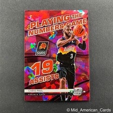 2021-22 Contenders Optic #22 Chris Paul Playing the Numbers Game Red Cracked Ice
