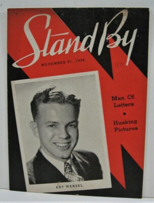 1936 Stand By Magazine Art Wenzel Cover WLS Radio Prairie Farmer Chicago