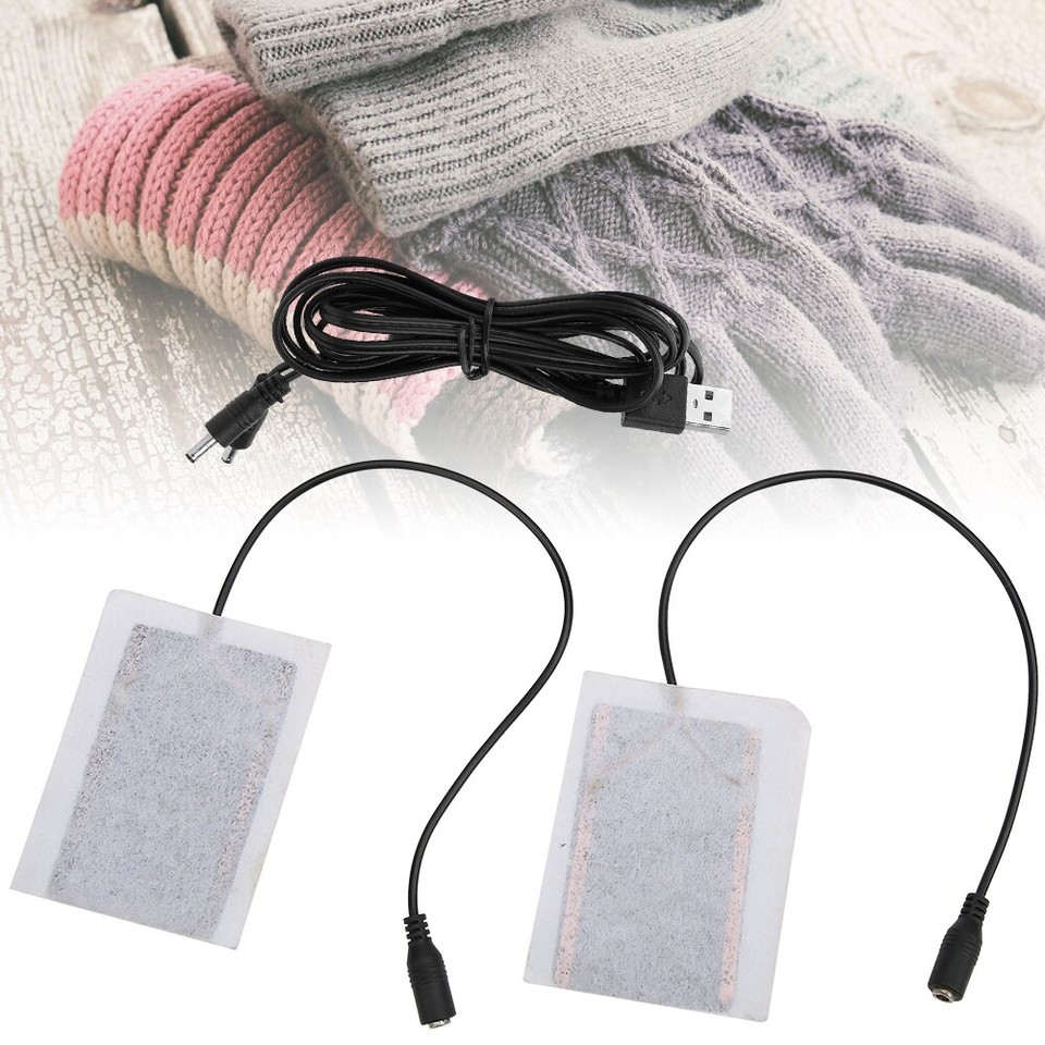 US Portable 5V Carbon Fiber Heating Pad Hand Warmer USB Electric Fever