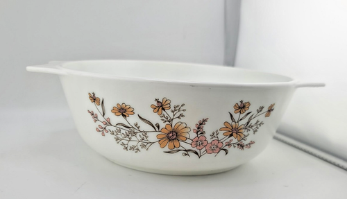 Vintage Pyrex Country Autumn 1,5 qt Auflaufform Hergestellt in England 8"x3"
