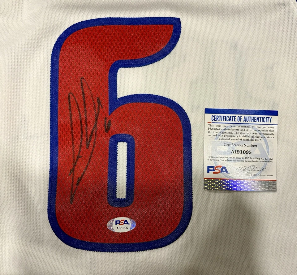 Josh Smith Autographed Pistons Adidas Swingman Official NBA Jersey PSA/DNA COA - Image 3 of 4