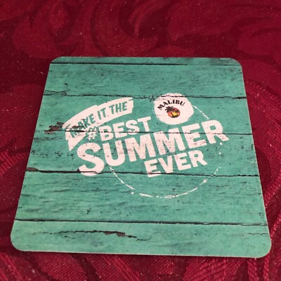 BREWERIANA - MALIBU - MAKE IT THE BEST SUMMER EVER - BEST SERVIERT - BIERDECKEL -T54