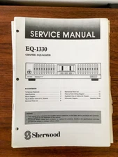 Sherwood EQ-1330 Equalizer Service Manual *Original*