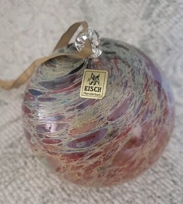 Eisch - West Germany Christmas Glass Ornament Gorgeous 