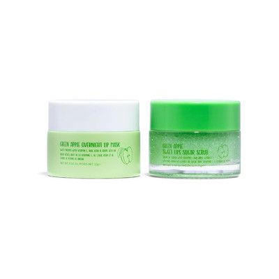 W7 Apple Lip Scrub & Overnight Mask Duo - 2 Piece Gift Set