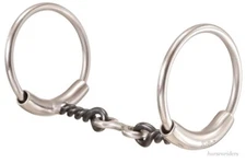 Snaffle Bit - Twisted Wire - Dogbone Style - No Pinch - 5 Inch Mouth 