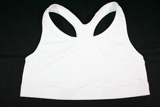 039X05 Hanes 7847J Jogbra Double Dry Racerback Seamless Sports Bra LG White