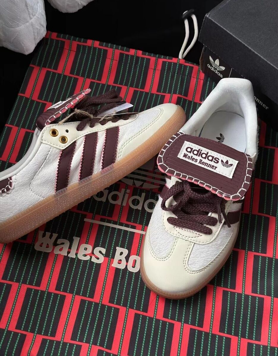 Wales Bonner Adidas Samba Pony Tonal Low Cream White US Size Wales Bonner Adidas Samba Pony Tonal Low Cream White US Size