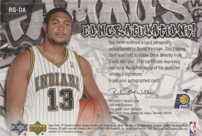 2004-05 SP Signature Edition - David Harrison #RG-DA