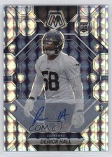 2023 Panini Mosaic Rookies Mosaic Prizm Auto Derick Hall #310 Auto 04tw