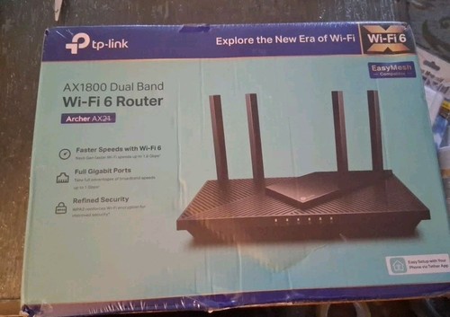 TP-Link AX1800 WiFi 6 Router Archer AX21, Dual Band, Gigabit