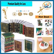 Miniature Dollhouse Books 24 Pcs Assorted Colors 1:12 Scale Classic Style
