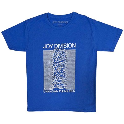 Joy Division Kinder T-Shirt Unknown Pleasures neu offiziell blau Alter 5-14 Jahre