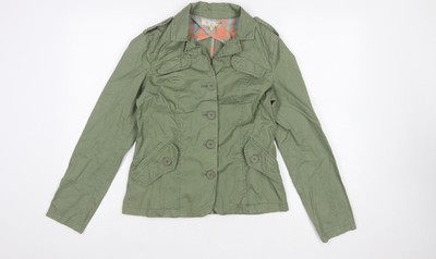 Roxy Damen Militärjacke grün Baumwolle Größe S Freizeit