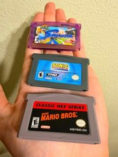 Classic NES Series Super Mario Bros Game Boy Advance GBA Cartridge Lot of 3