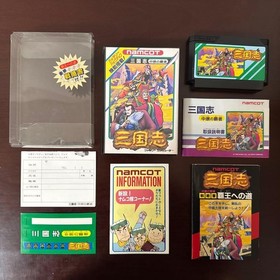 Sangokushi Chuugen no Hasha Famicom Namco Japan Import CIB Complete Strategy