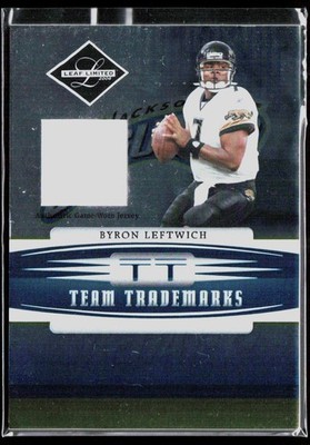 2006 Leaf Limited #TT-18 Byron Leftwich Team Trademarks #/100